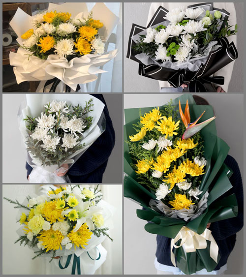江苏南通启东市吕四港镇念四总村白事花束代送